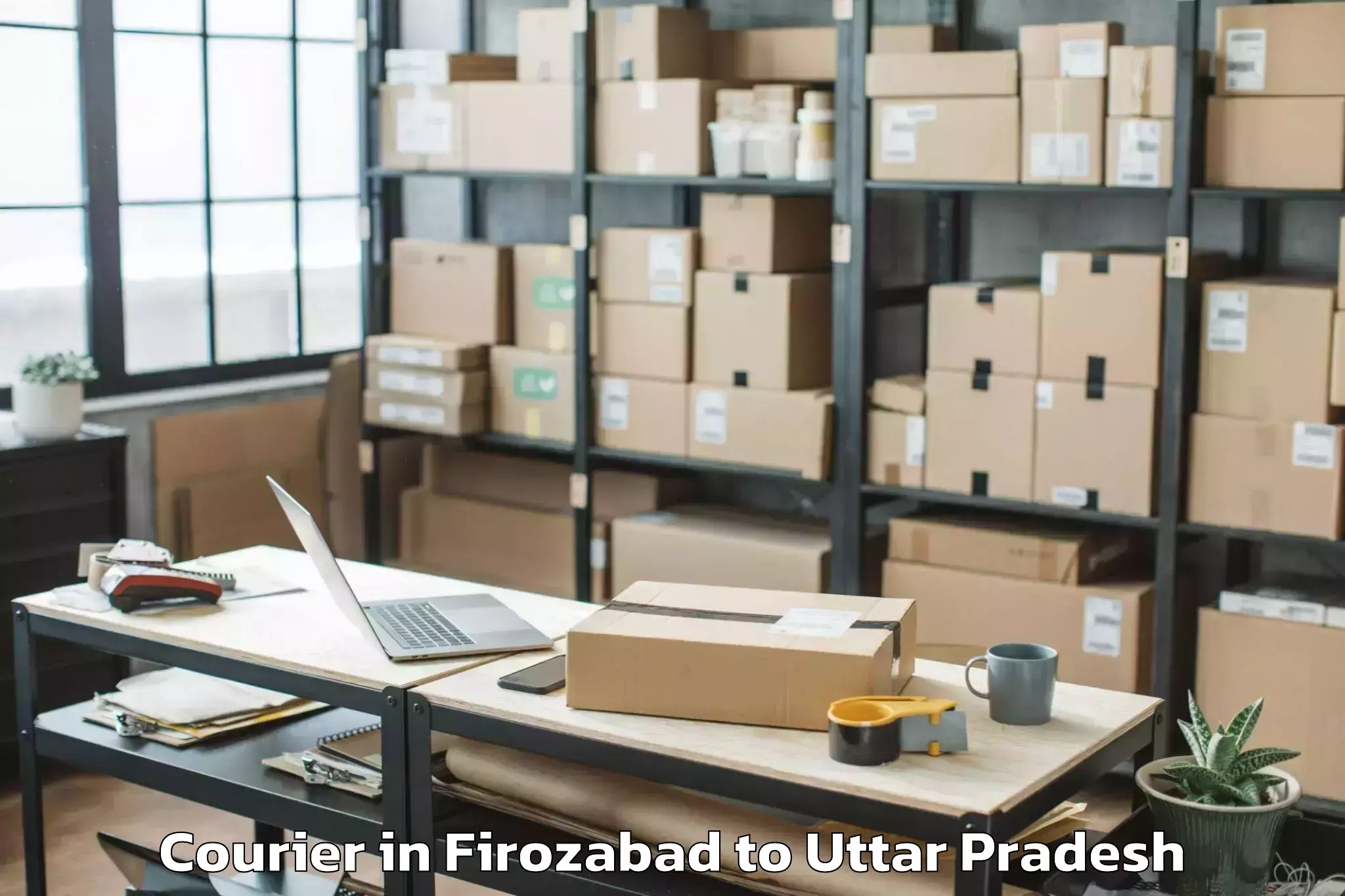 Leading Firozabad to Mahroni Courier Provider